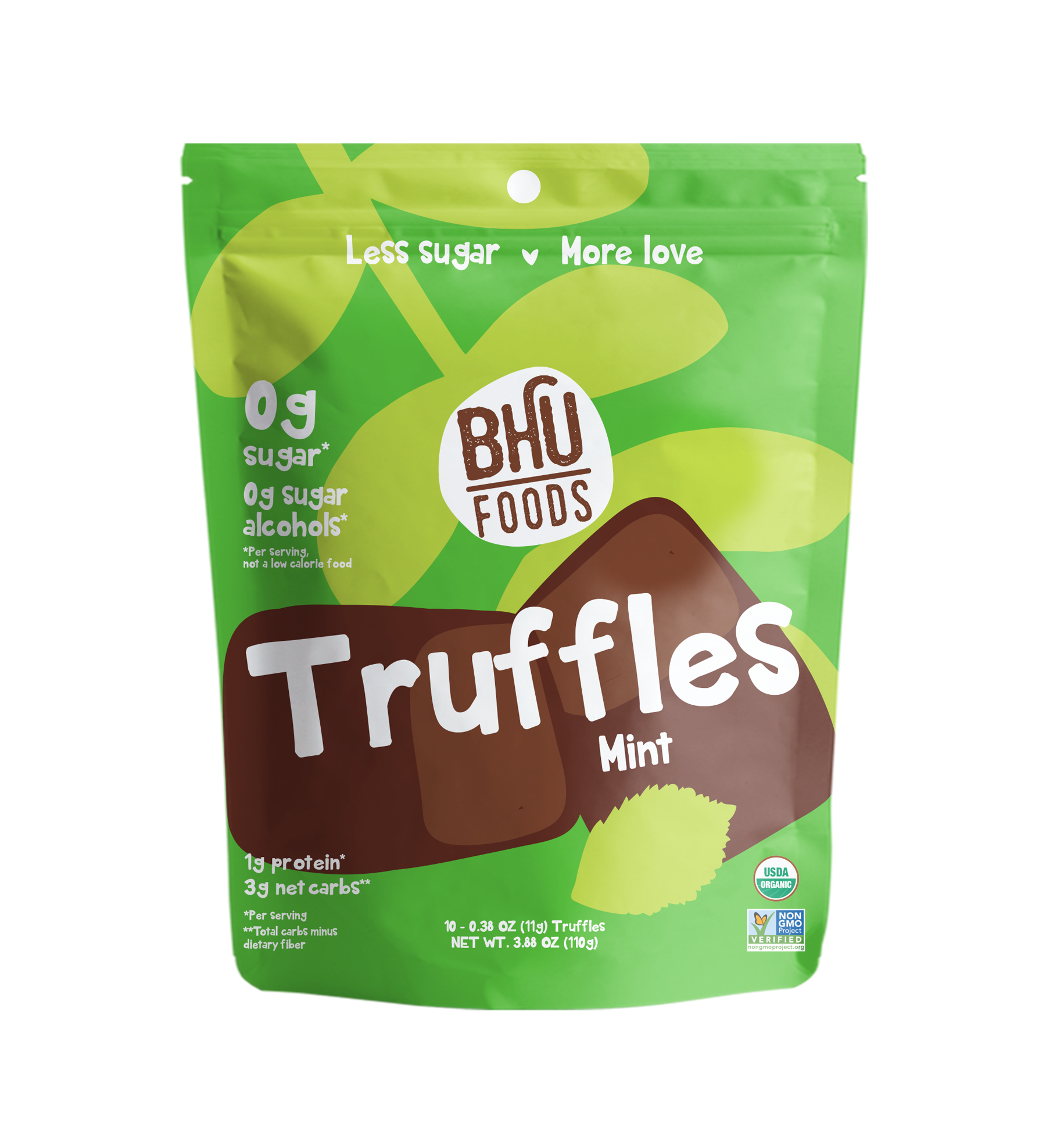 BHU Foods Cookie Dough Truffles - Mint 6 units per case 5.3 oz
