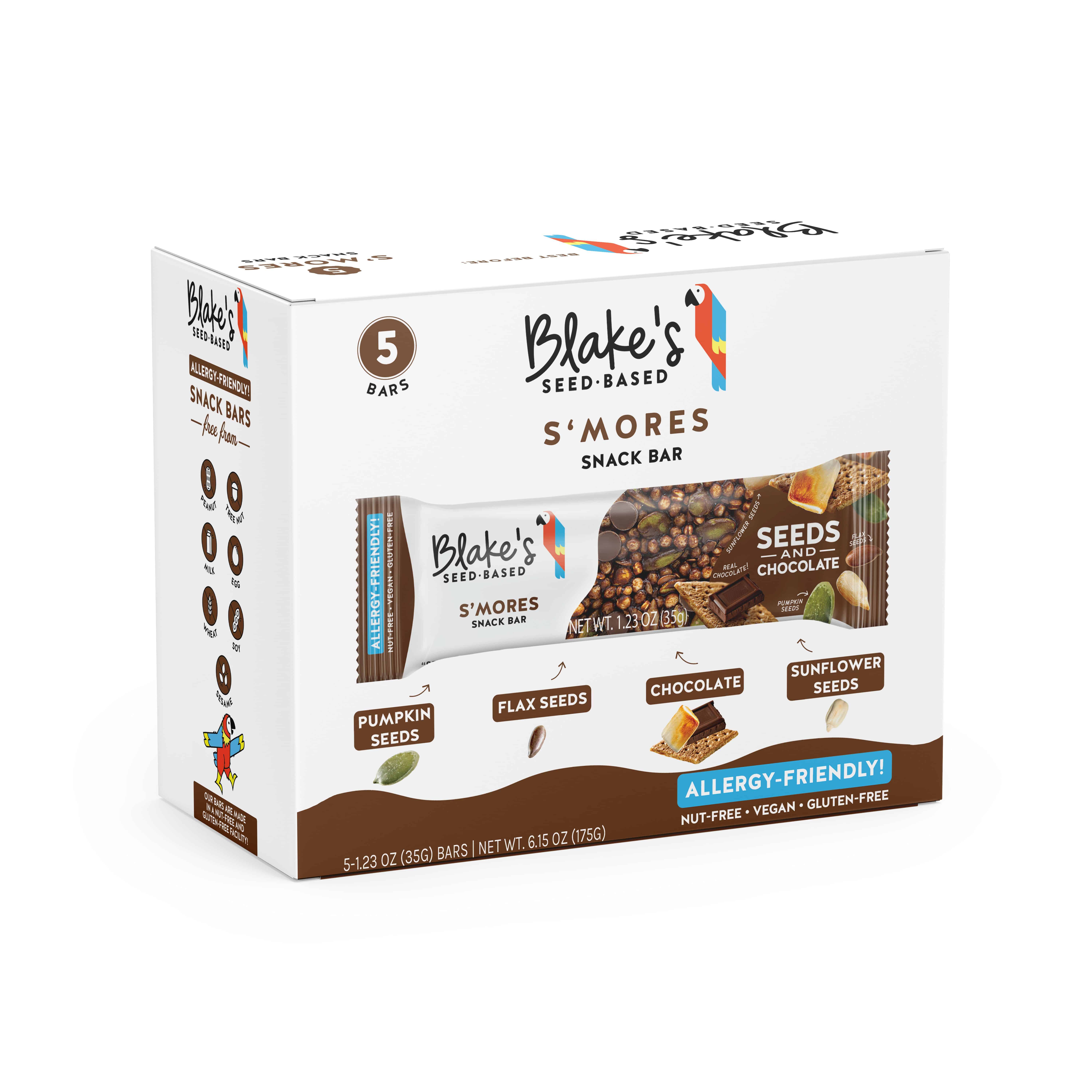 Blake's Seed Based S'mores Snack Bar 6 innerpacks per case 6.2 oz