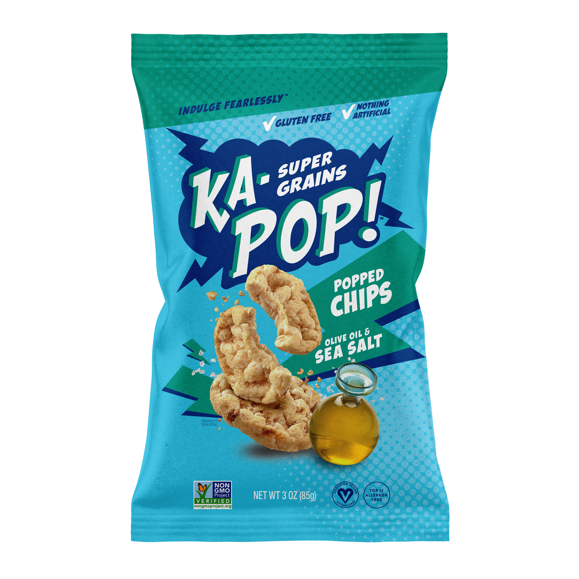 Ka-Pop! Olive Oil & Sea Salt Popped Chips 12 units per case 3.0 oz