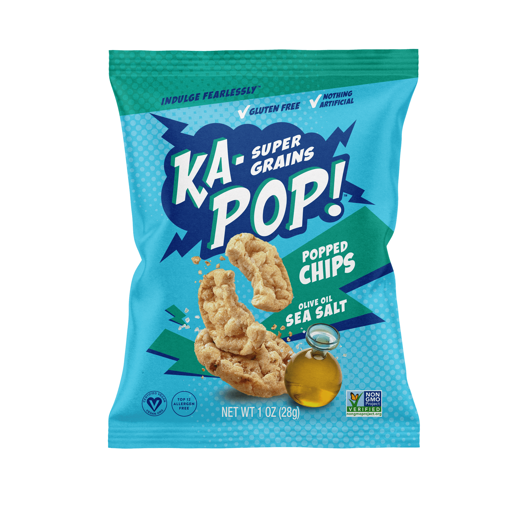 Ka-Pop! Olive Oil & Sea Salt Popped Chips 24 units per case 1.0 oz