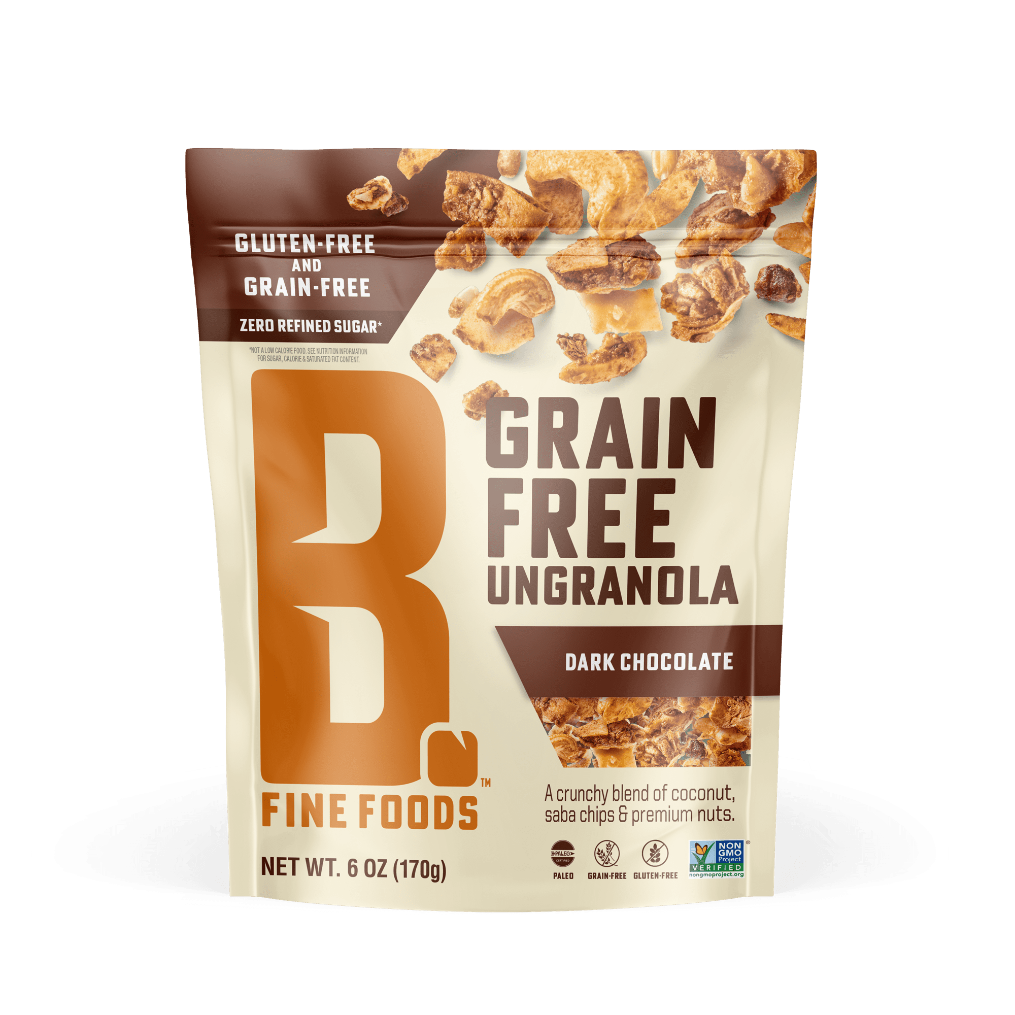 B. Fine Foods Dark Chocolate Grain Free UnGranola 6 units per case 6.0 oz
