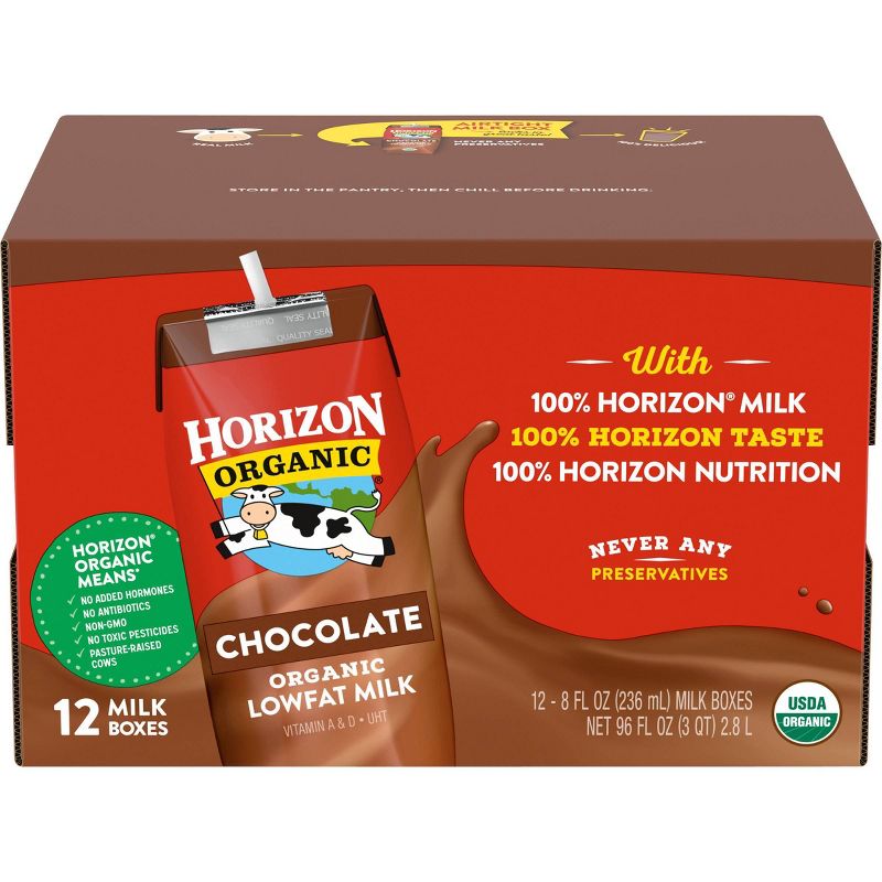 Horizon Organic 1% Lowfat Chocolate Milk 12 units per case 96.0 fl