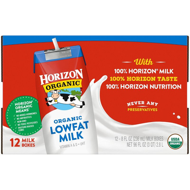 Horizon Organic 1% Lowfat Milk 12 units per case 96.0 fl