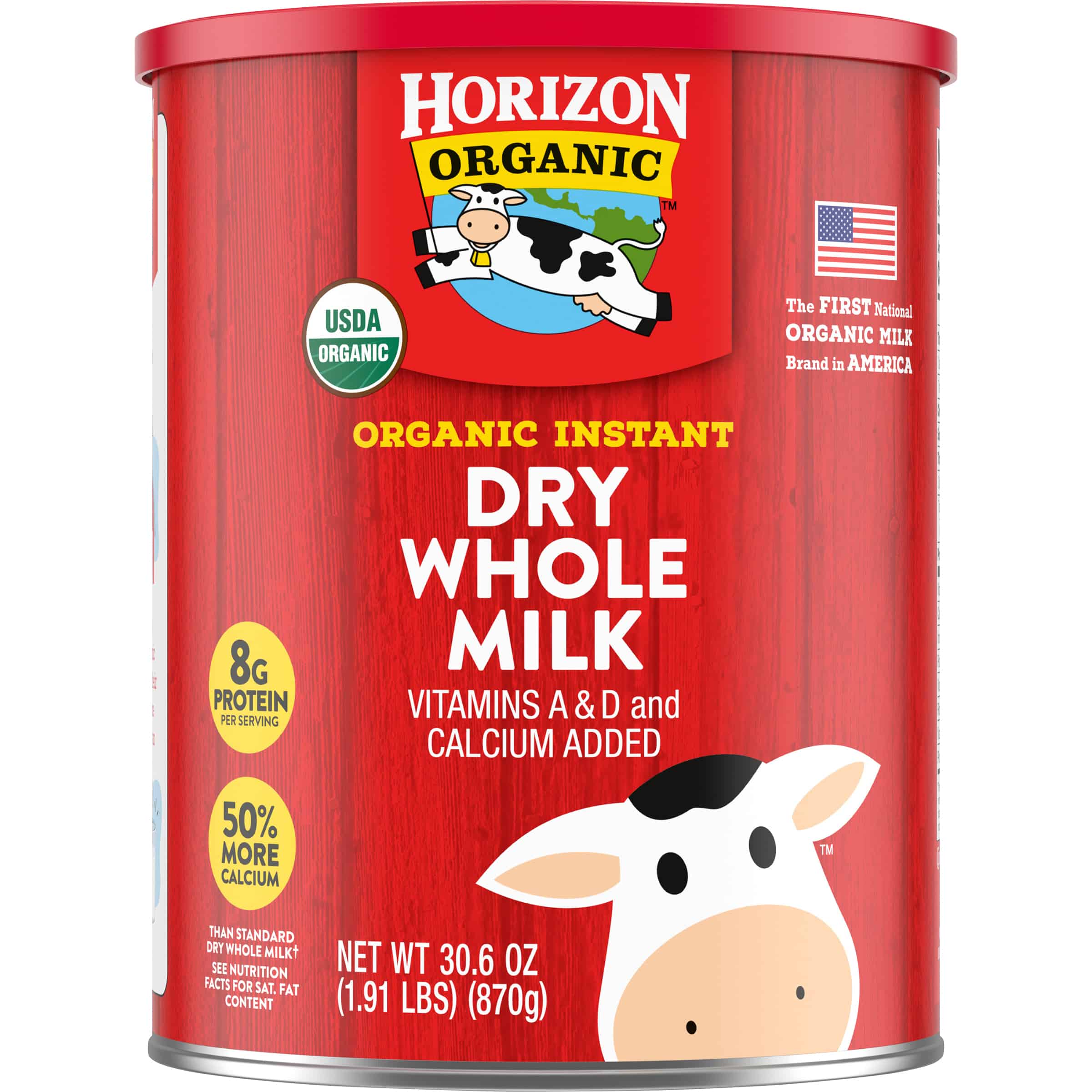 Horizon Organic Instant Dry Whole Milk 6 units per case 30.6 fl