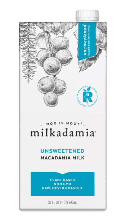 Milkadamia Macadamia Milk Unsweetened 6 units per case 32.0 fl