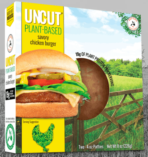 Before the Butcher UNCUT Plant-Based Burger Savory Chicken 6 units per case 8.0 oz