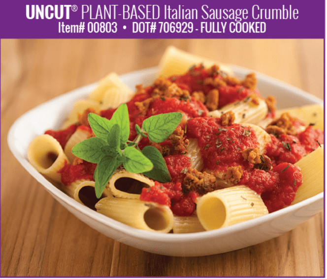 Before the Butcher FOODSERVICE Plant-Based Italian Sausage Crumble 4 units per case 10.0 lbs