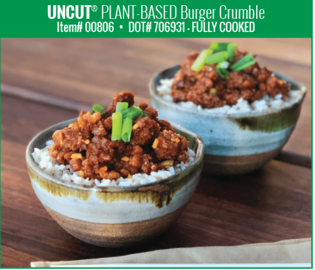 Before the Butcher FOODSERVICE Plant-Based Burger Crumble 4 units per case 10.0 lbs