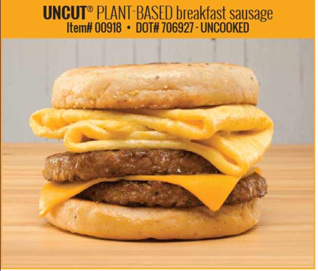 Before the Butcher FOODSERVICE Plant-Based Breakfast Sausage Patty 80 units per case 10.0 lbs