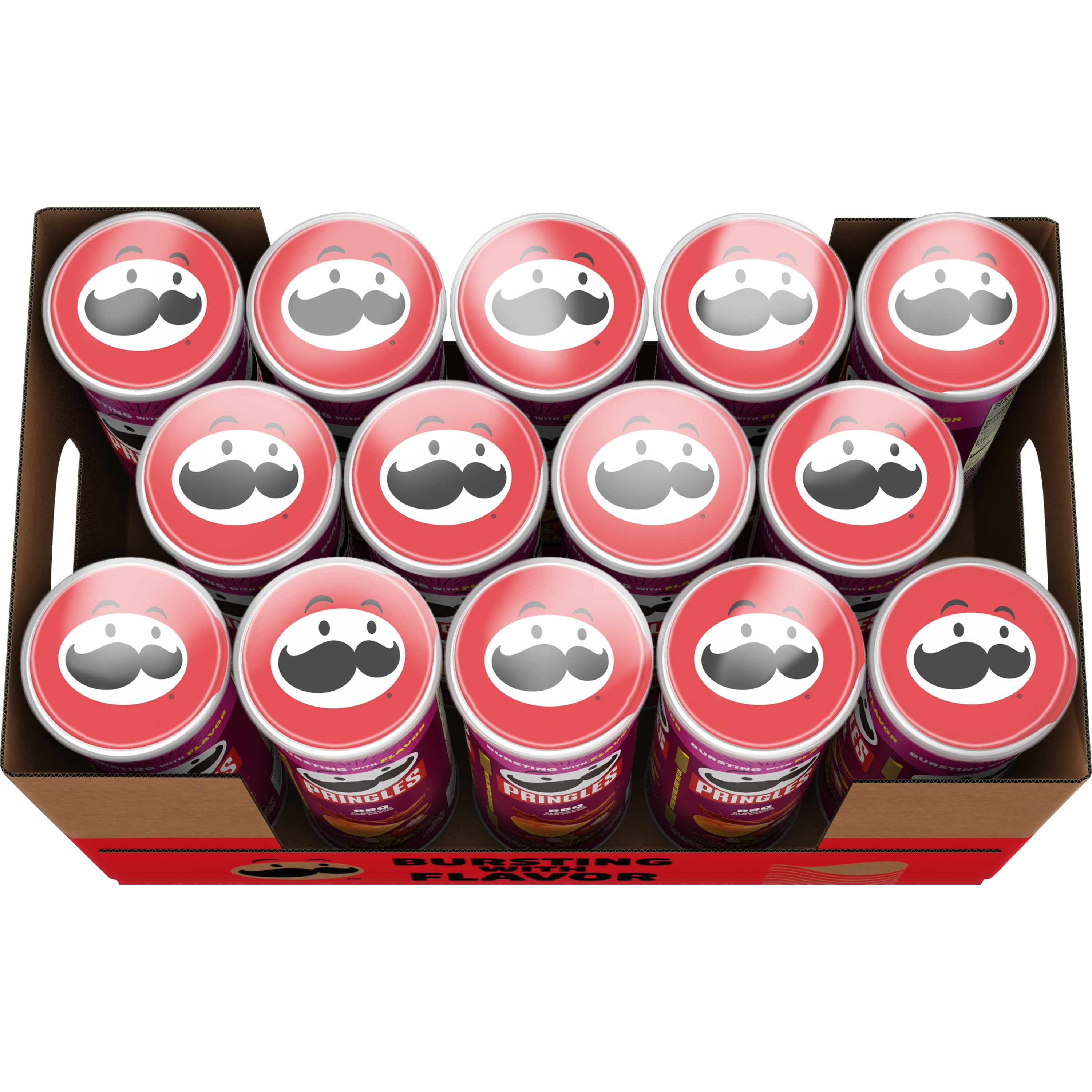 Pringles BBQ Potato Crisps 158g 14 units per case 5.5 oz