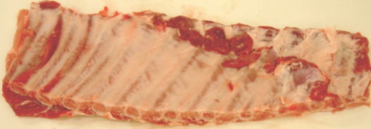 Frozen St. Louis Style Pork Ribs Vac 1pcs/pack & 10 packs/case  10 units per case 2.6 lbs