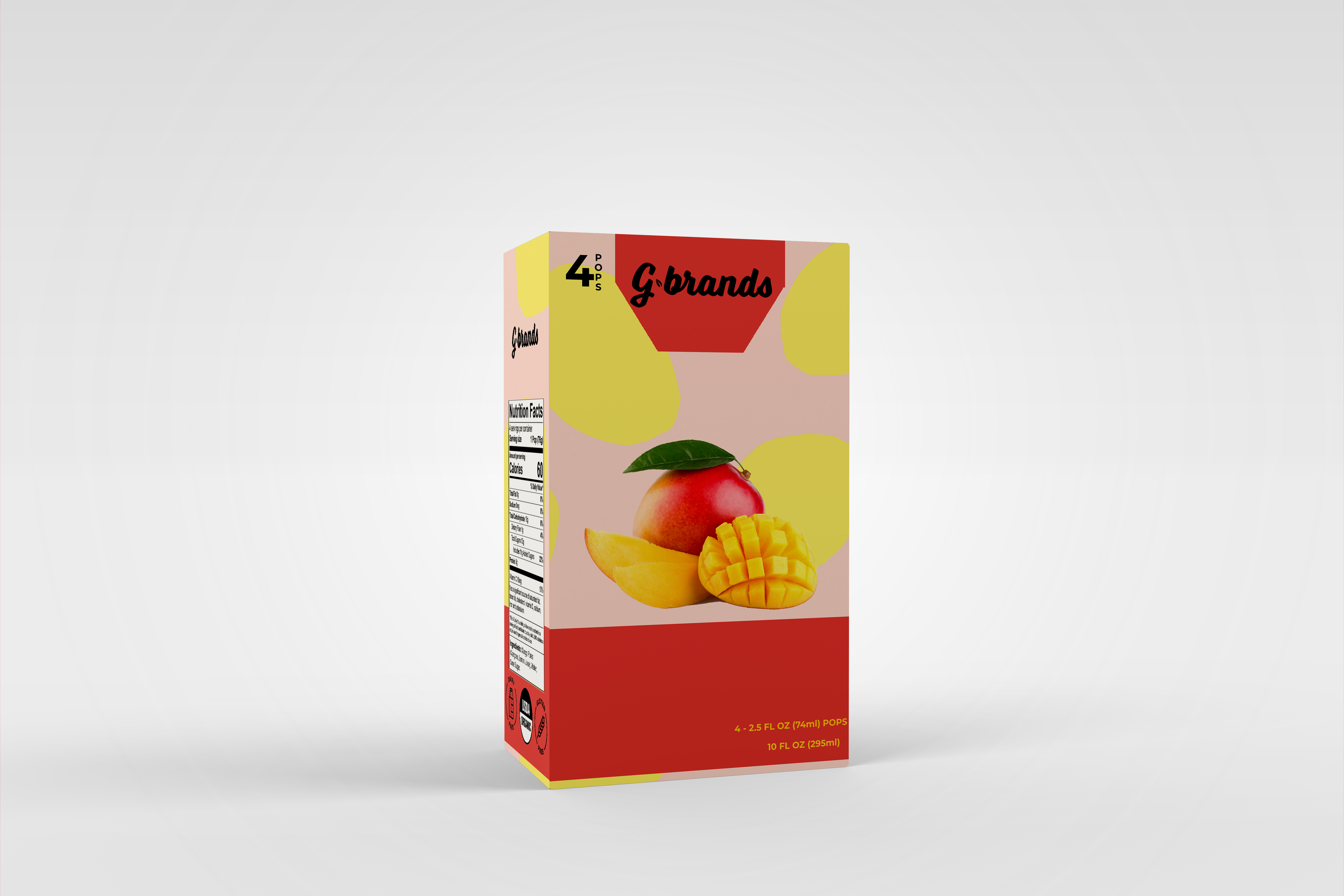 G-Brands Mango Pops 6 units per case 2.5 oz