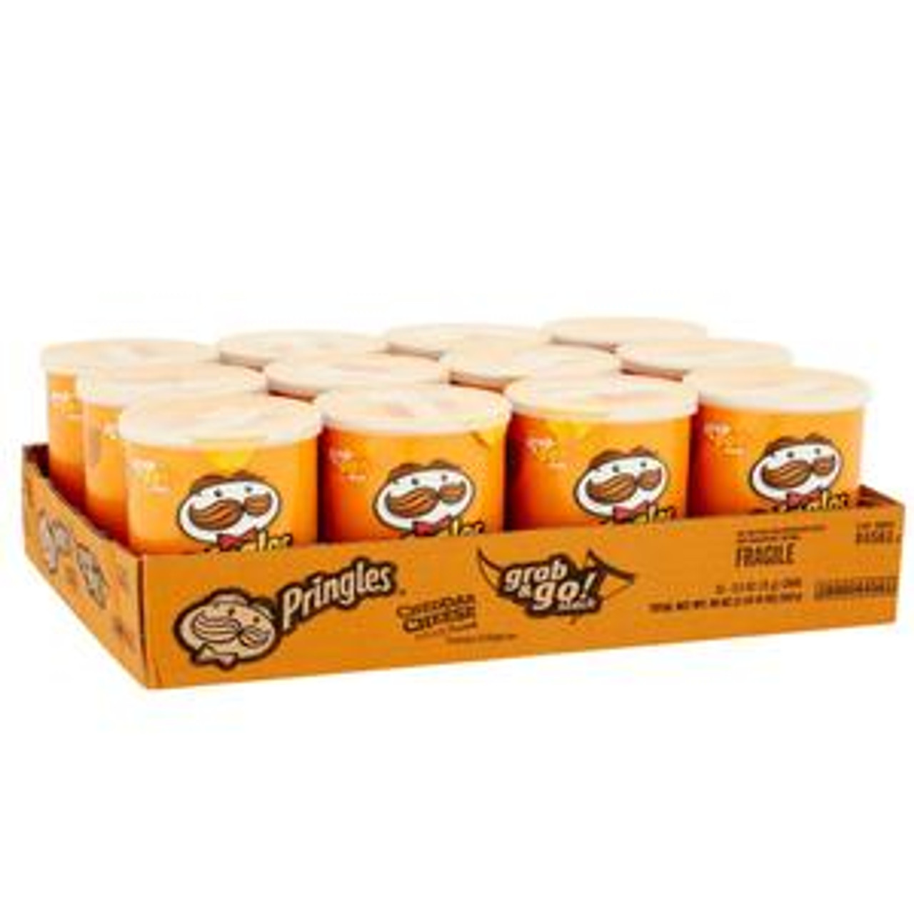 Pringles Grab & Go Cheddar Cheese Chips 12 units per case 1.4 oz