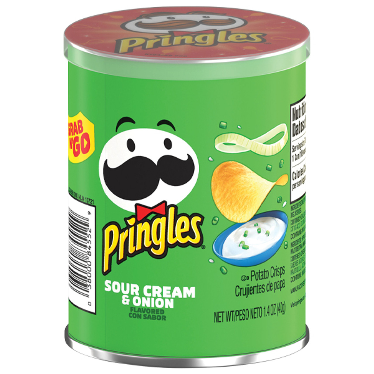 Pringles Sour Cream & Onion Grab‑and‑Go 12 units per case 1.4 oz