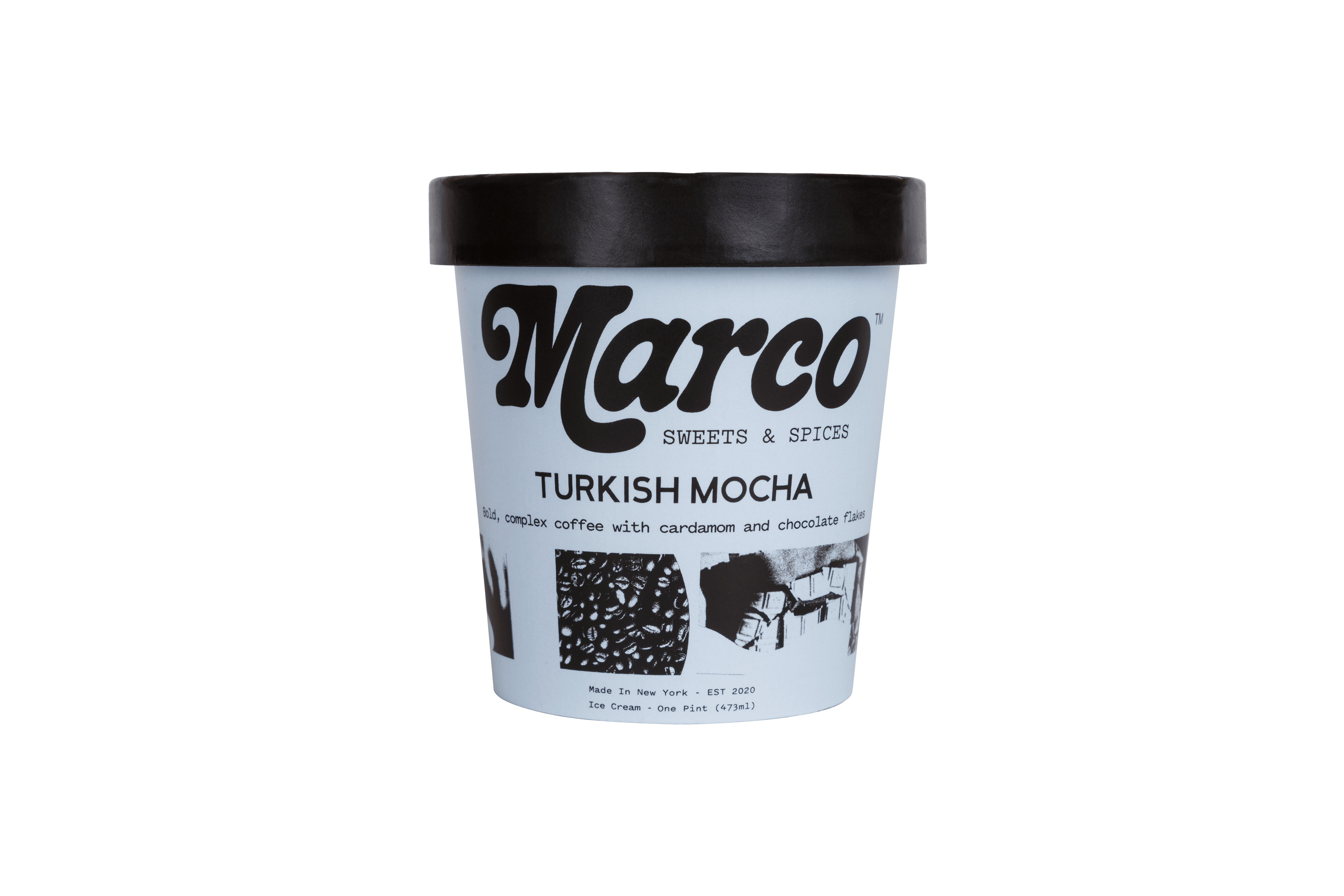 Marco Sweets Turkish Mocha Ice Cream Pint 8 units per case 16.0 oz