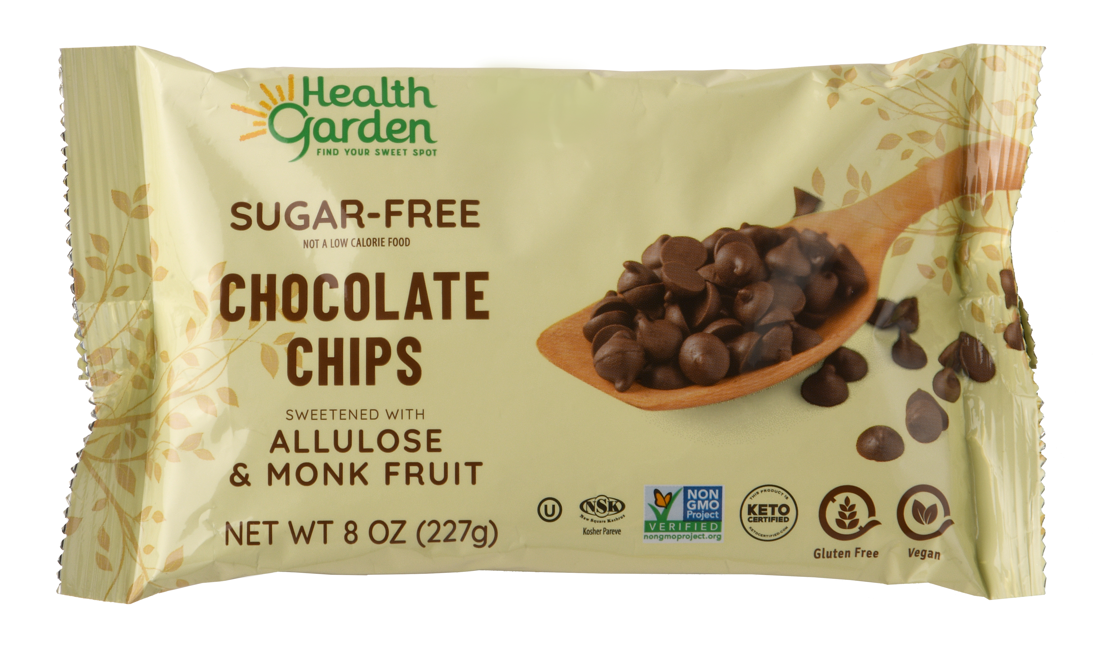 Health Garden Chocolate Chips Monk/Allulose 8 units per case 8.0 oz