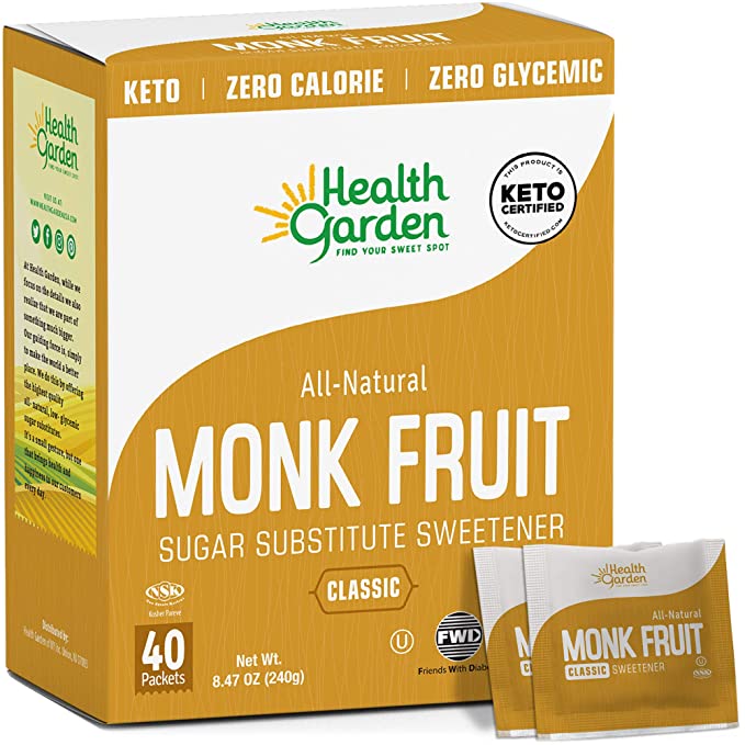 Health Garden Monk Fruit Packets 12 units per case 8.5 oz