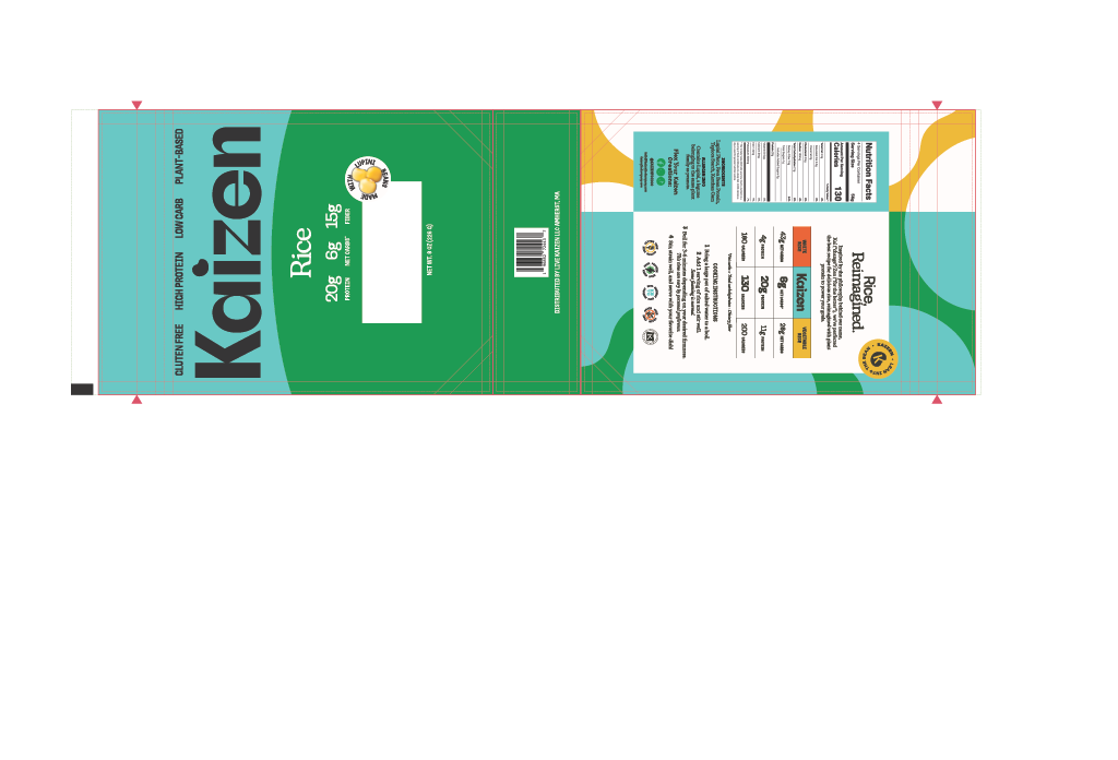 Kaizen Rice 60 units per case 8.0 oz Product Label