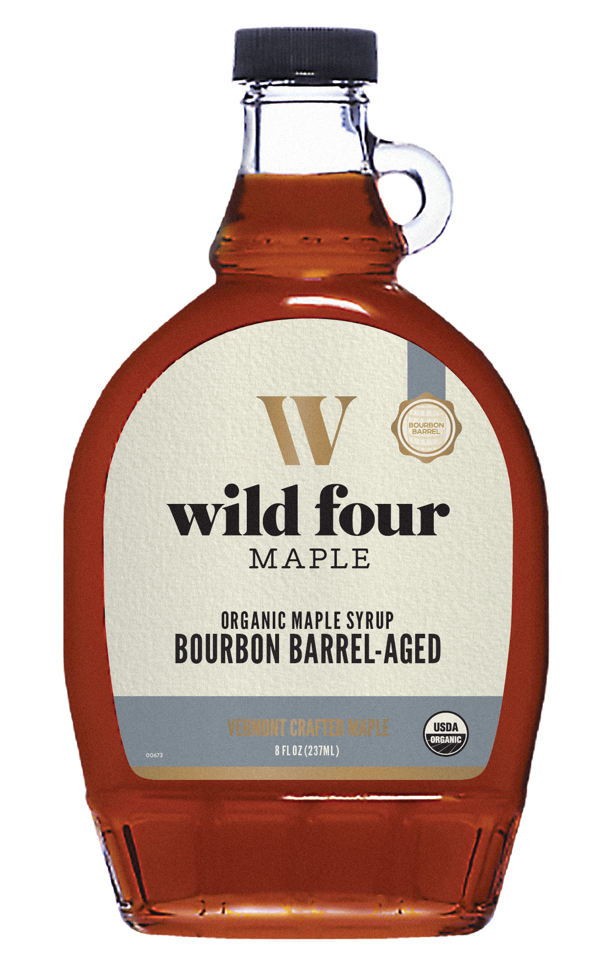 Wild Four Bourbon Barrel Aged Maple Syrup 12 units per case 8.0 fl