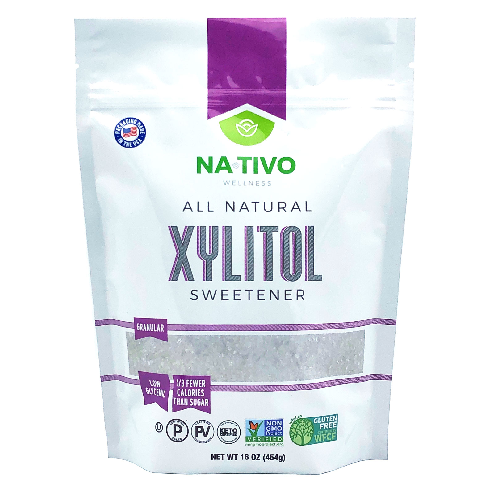 NaTivo All Natural Xylitol Sweetener (Wood) 12 units per case 1.0 lb