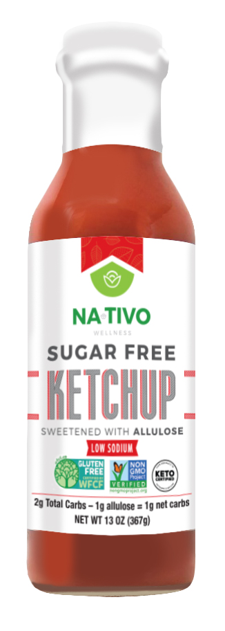 NaTivo Sugar Free Allulose Ketchup 12 units per case 13.0 oz