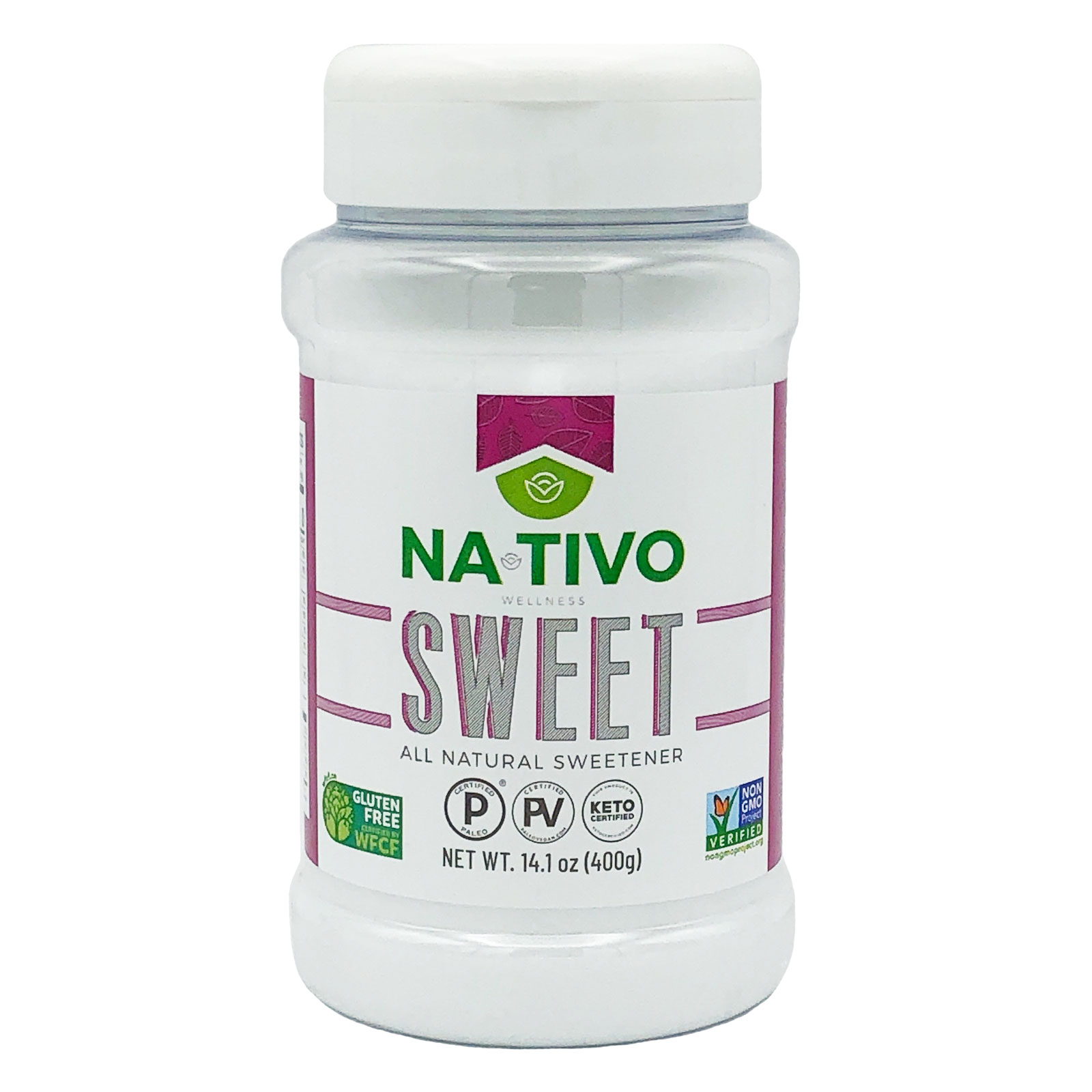 NaTivo Sweet All Natural Sweetener Jar 12 units per case 14.2 oz