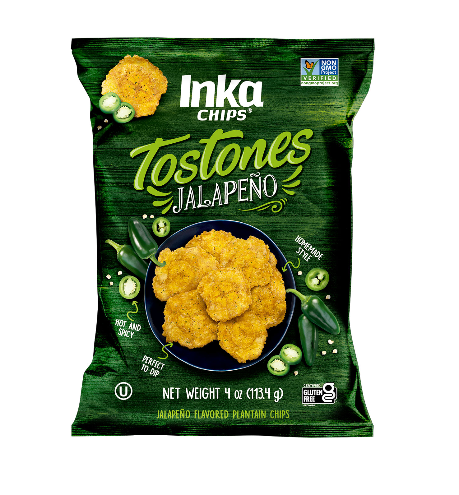INKA Foods Tostones, Jalapeño 12 units per case 4.0 oz