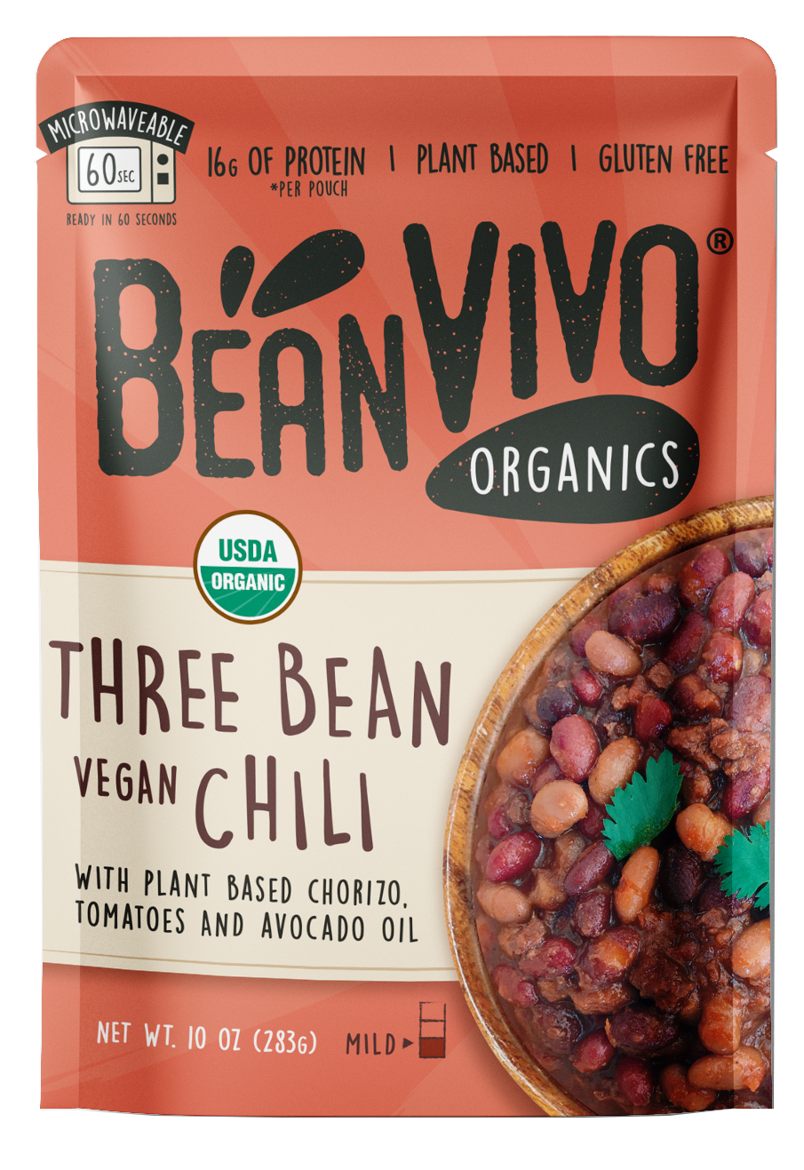BeanVIVO Organic Three Bean Vegan Chili 6 units per case 10.0 oz