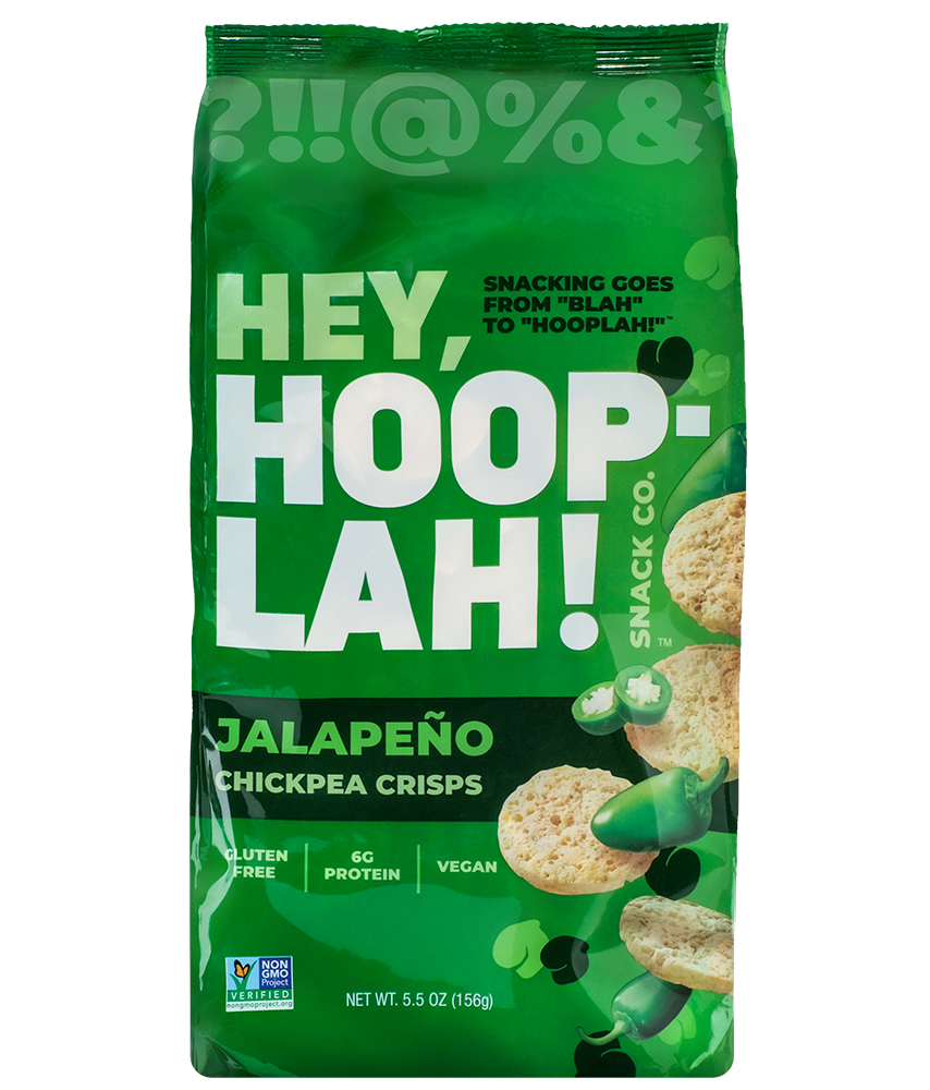 Hey, HOOPLAH! Jalapeno Chickpea Crisps 12 units per case 5.5 oz