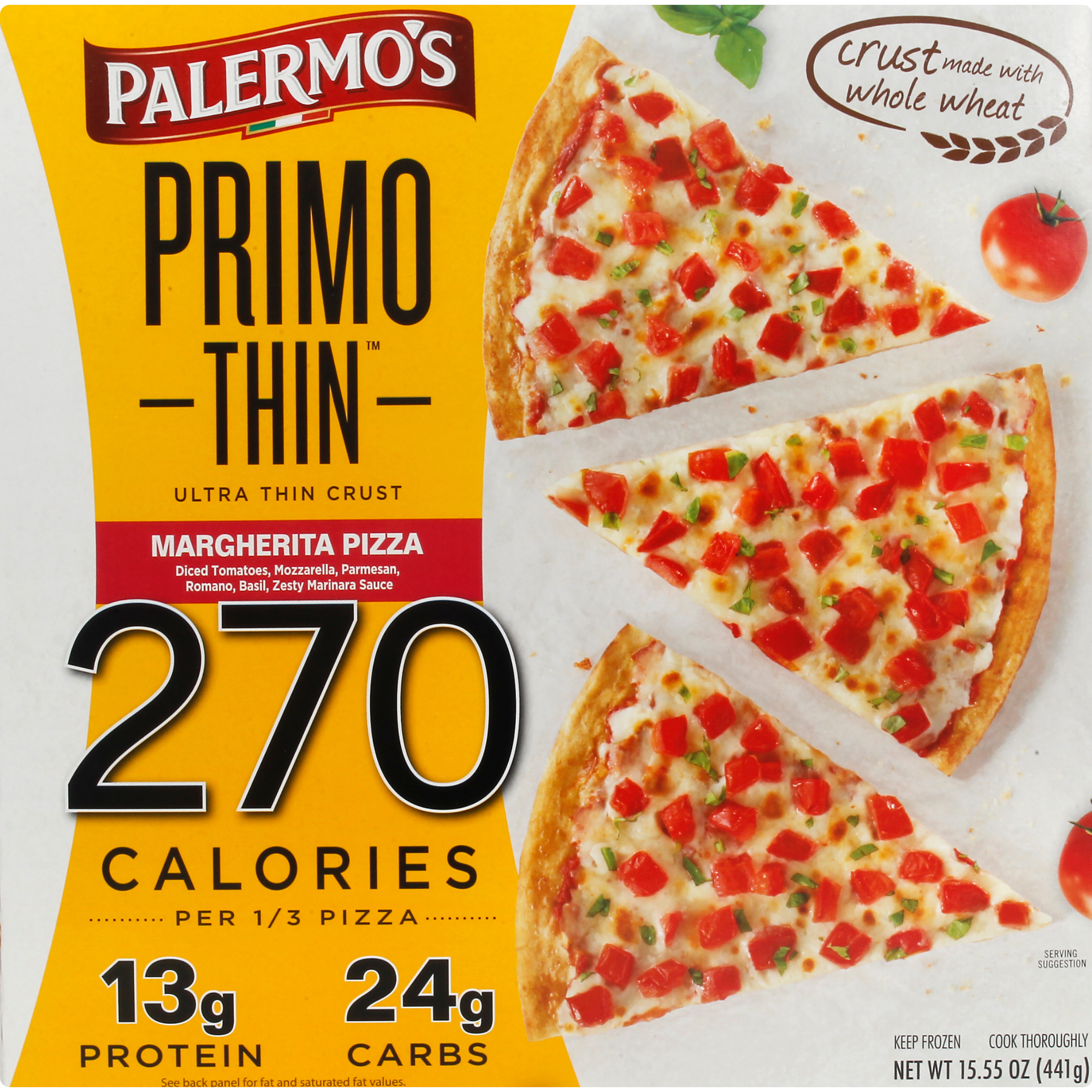 Palermo's Primo Thin Margherita Pizza 12 units per case 15.6 oz