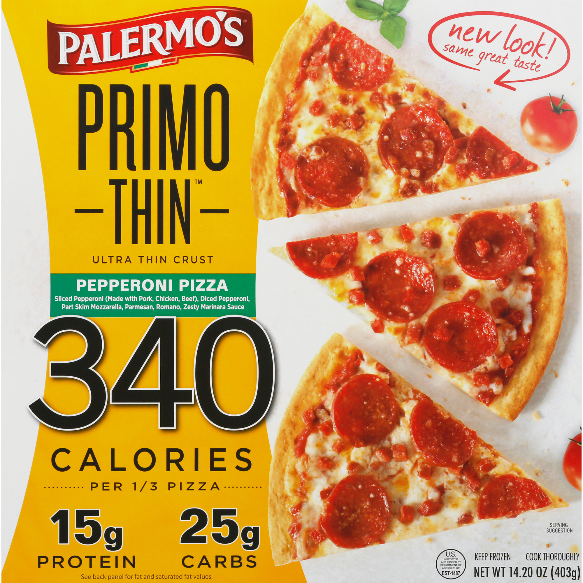 Palermo's Primo Thin Pepperoni Pizza 12 units per case 14.2 oz