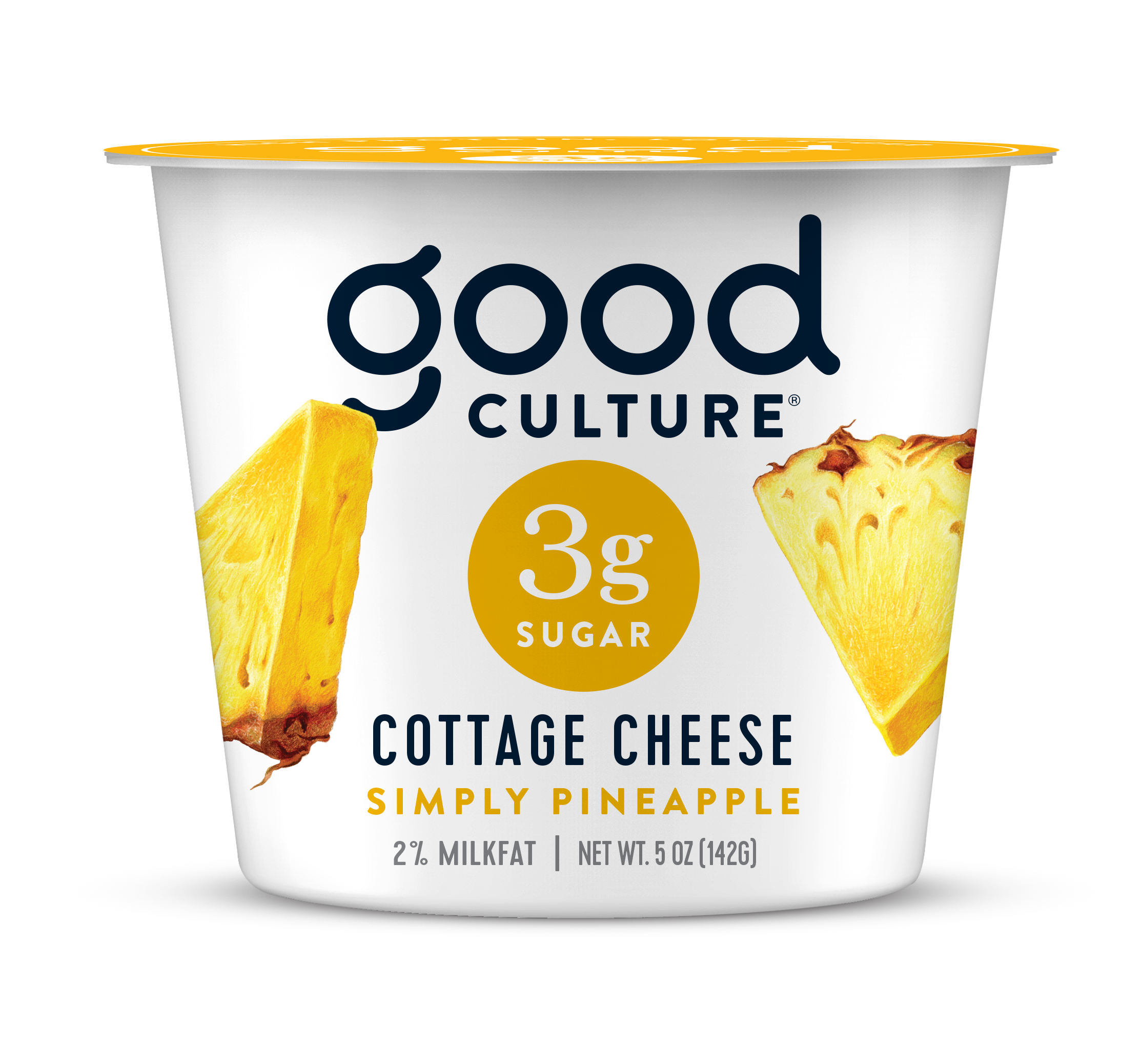 Good Culture Simply Pineapple Cottage Cheese 6 units per case 5.0 oz