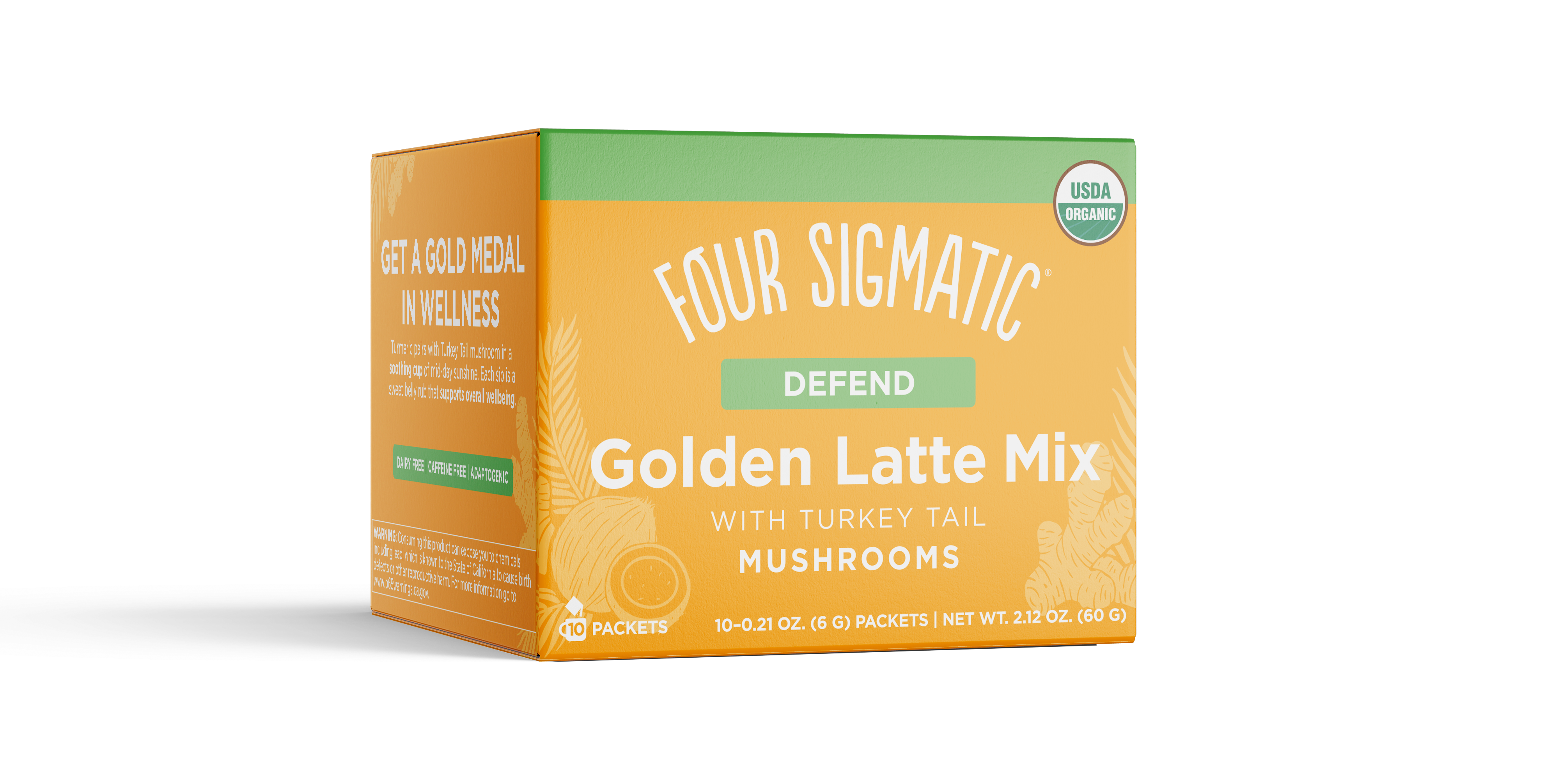 Four Sigmatic Golden Latte with Turkey Tail 10ct Box 144 units per case 2.2 oz