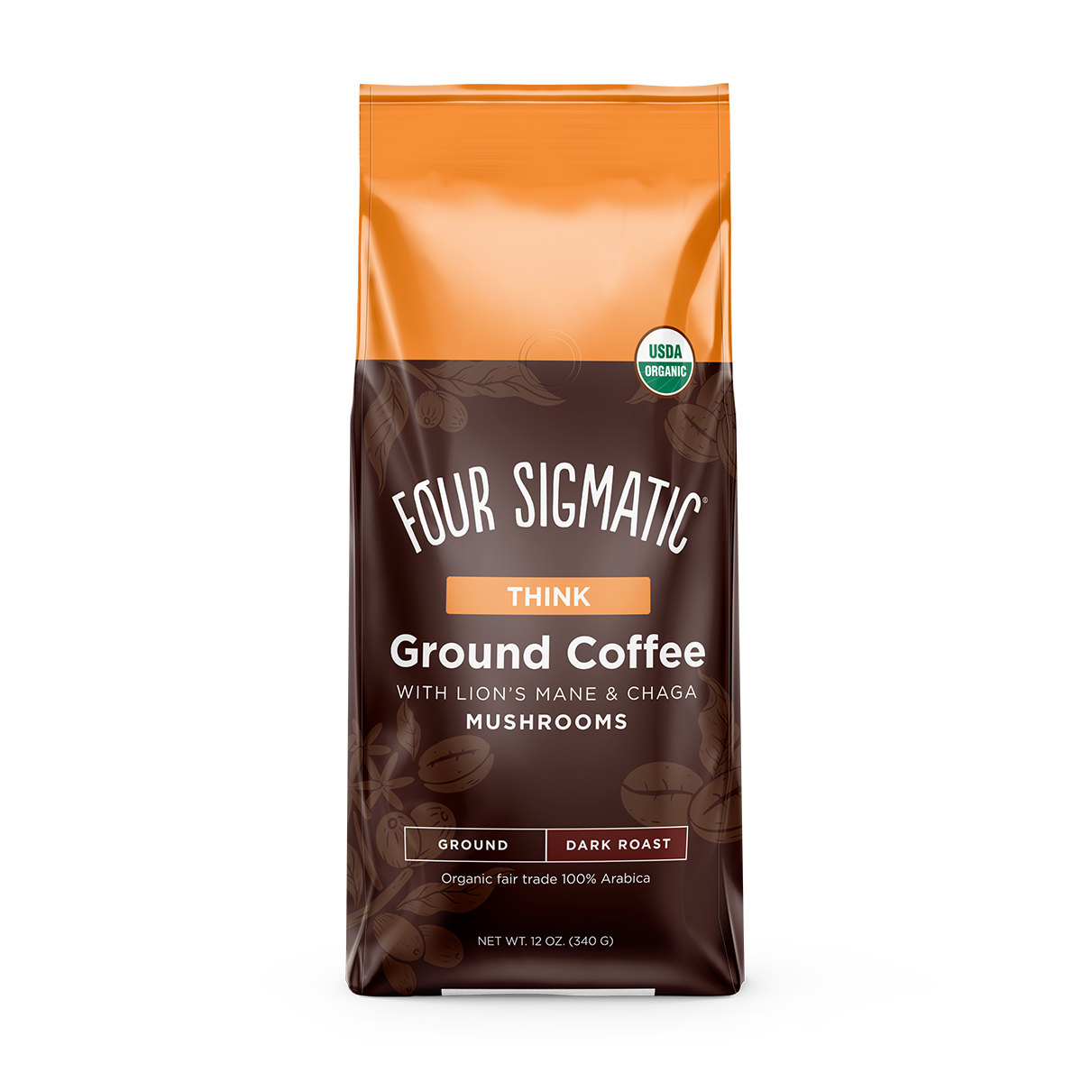 Four Sigmatic Think Ground Coffee with Lion's Mane & Chaga 8 units per case 12.0 oz