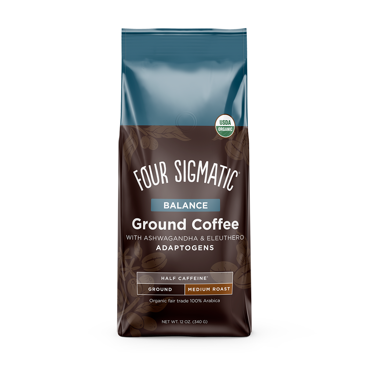 Four Sigmatic Balance Ground Coffee with Ashwagandha & Eleuthero 8 units per case 12.0 oz