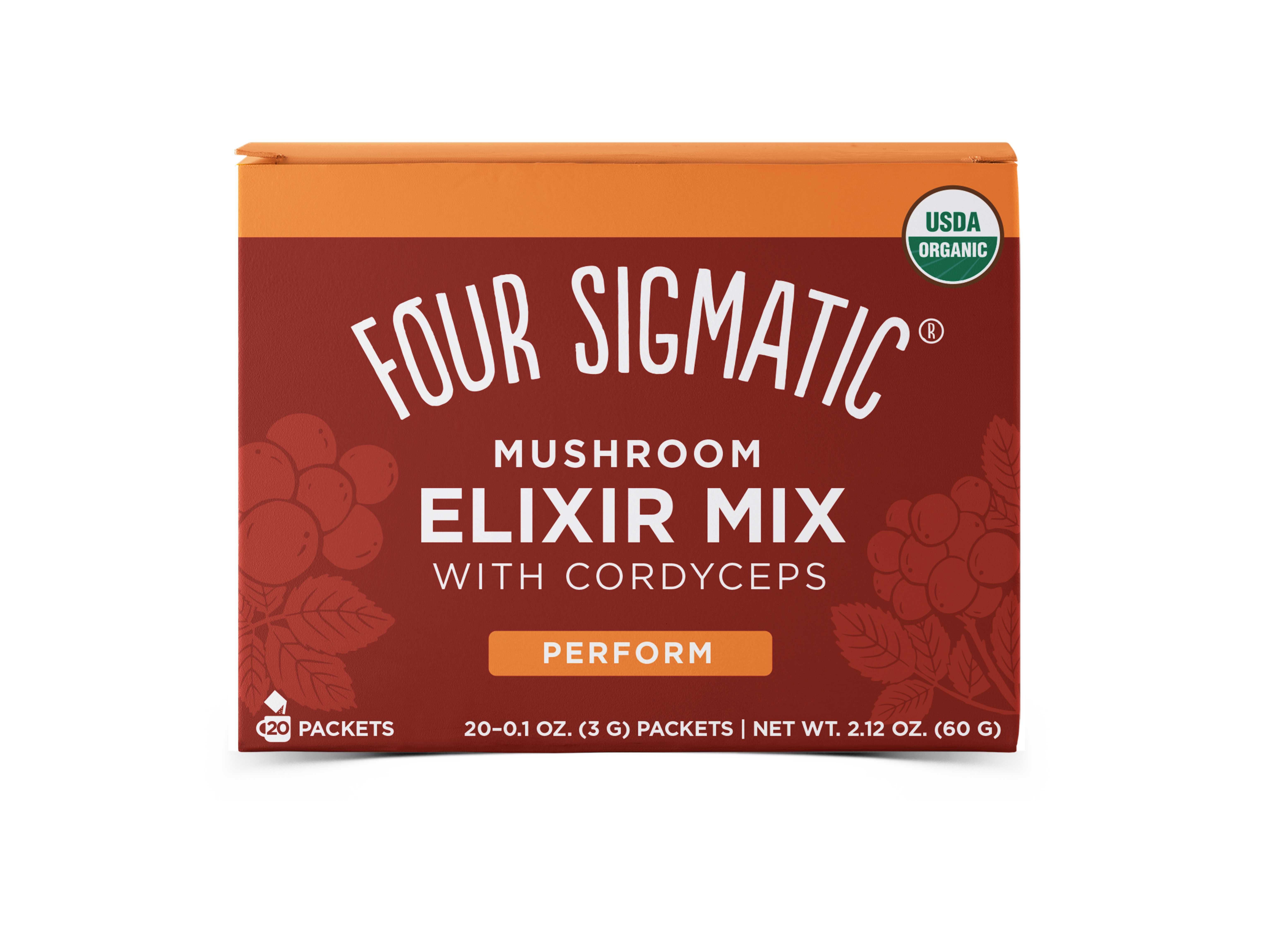 Four Sigmatic Mushroom Elixir Mix with Cordyceps 20ct Box 144 units per case 2.2 oz