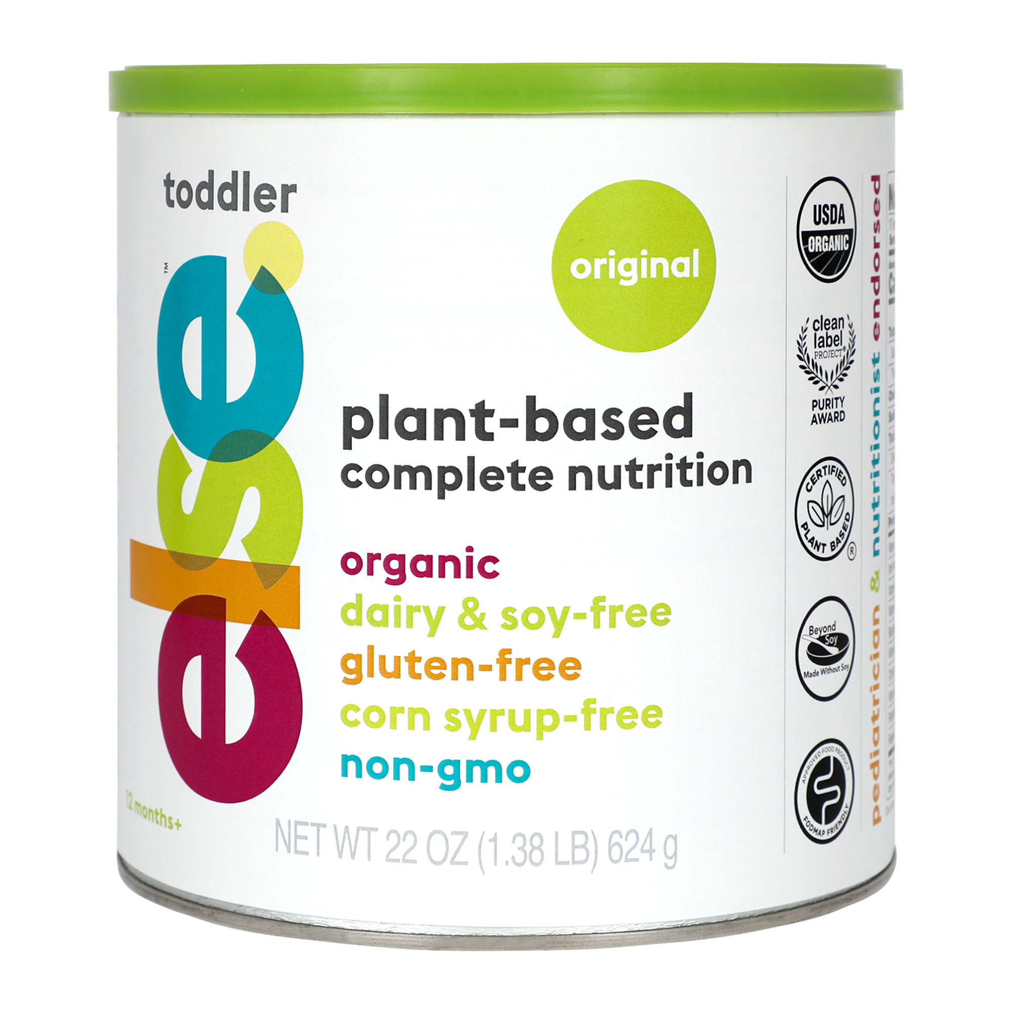 Else Nutrition Plant-Based Complete Nutrition for Toddlers Organic 6 units per case 22.0 oz