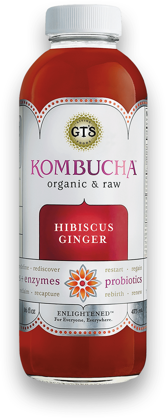 GT's Enlightened Kombucha Hibiscus Ginger 6 units per case 48.0 fl