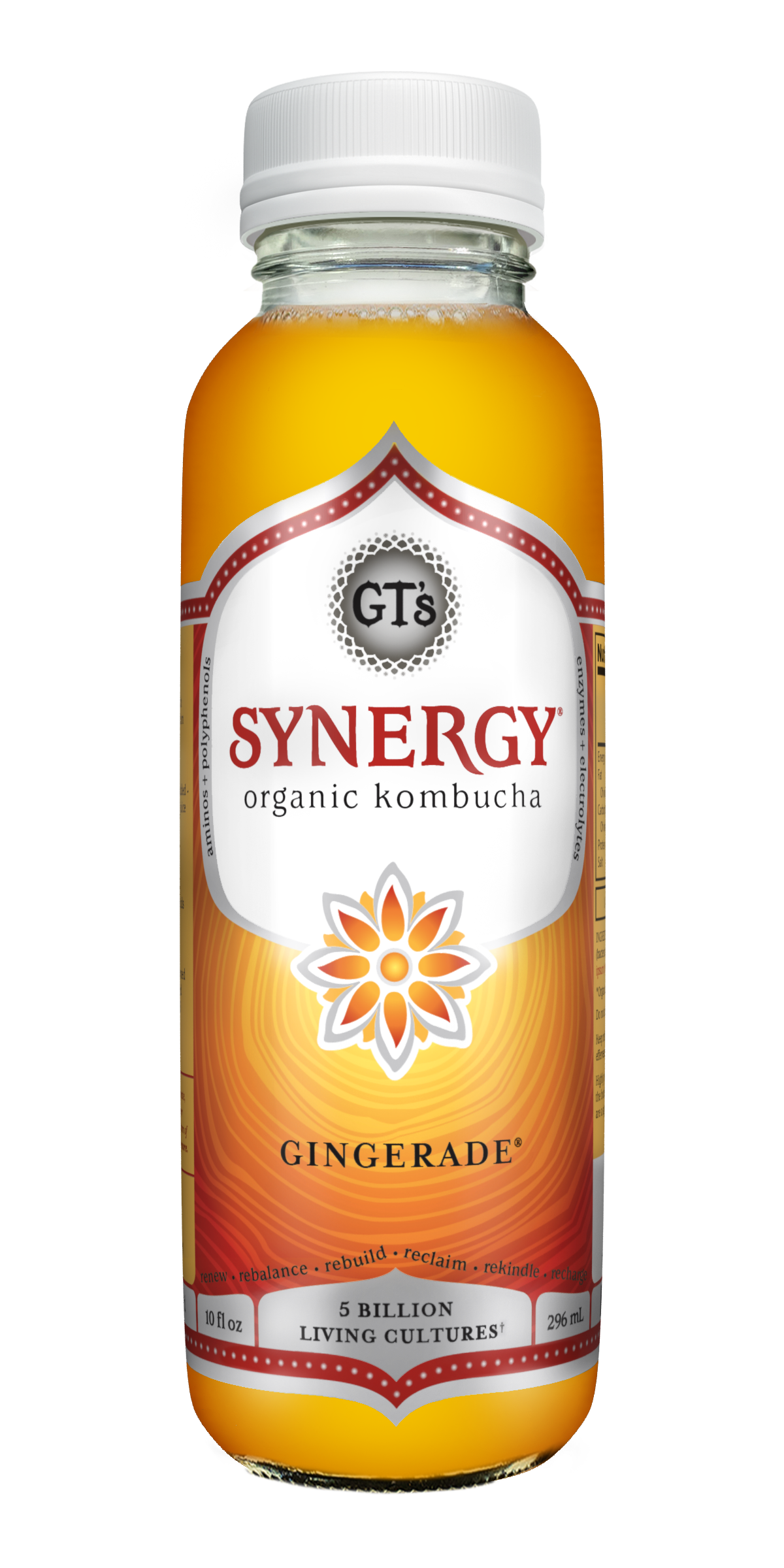 GT's Synergy Kombucha Gingerade 12 units per case 10.0 fl