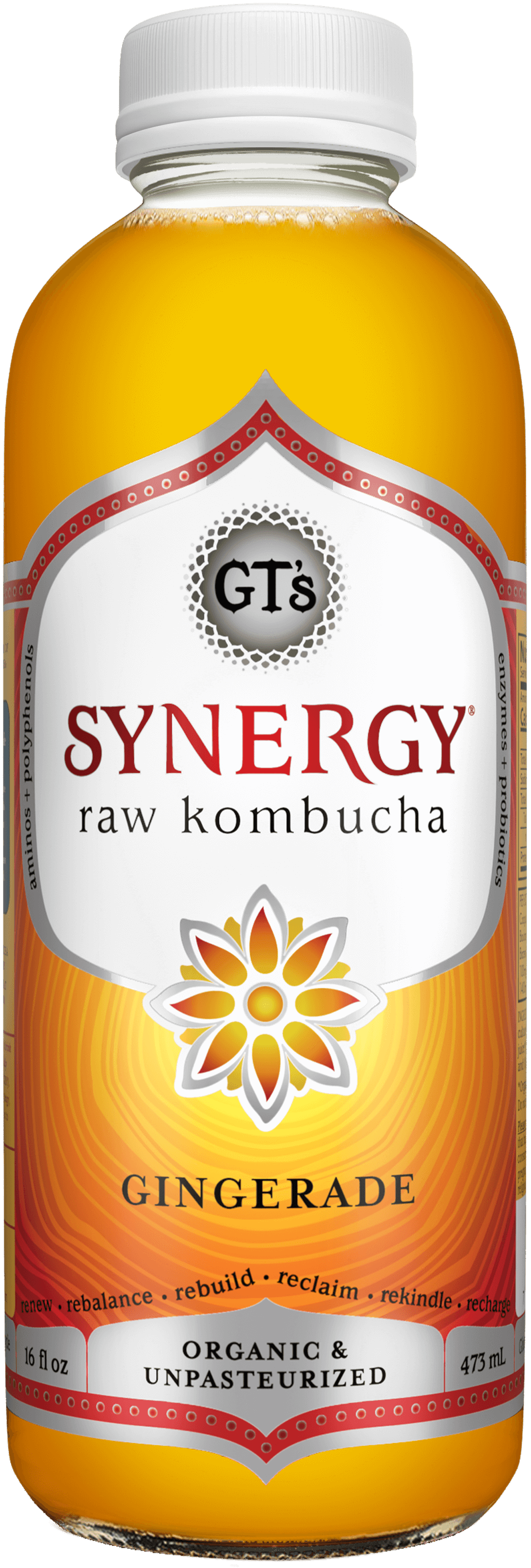 GT's Synergy Kombucha Gingerade 6 units per case 16.0 fl