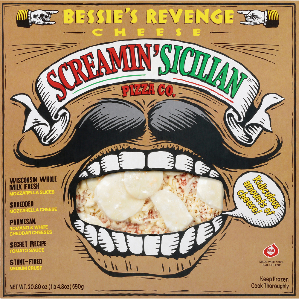 Screamin' Sicilian Bessie's Revenge (Cheese) Pizza 12 units per case 20.8 oz