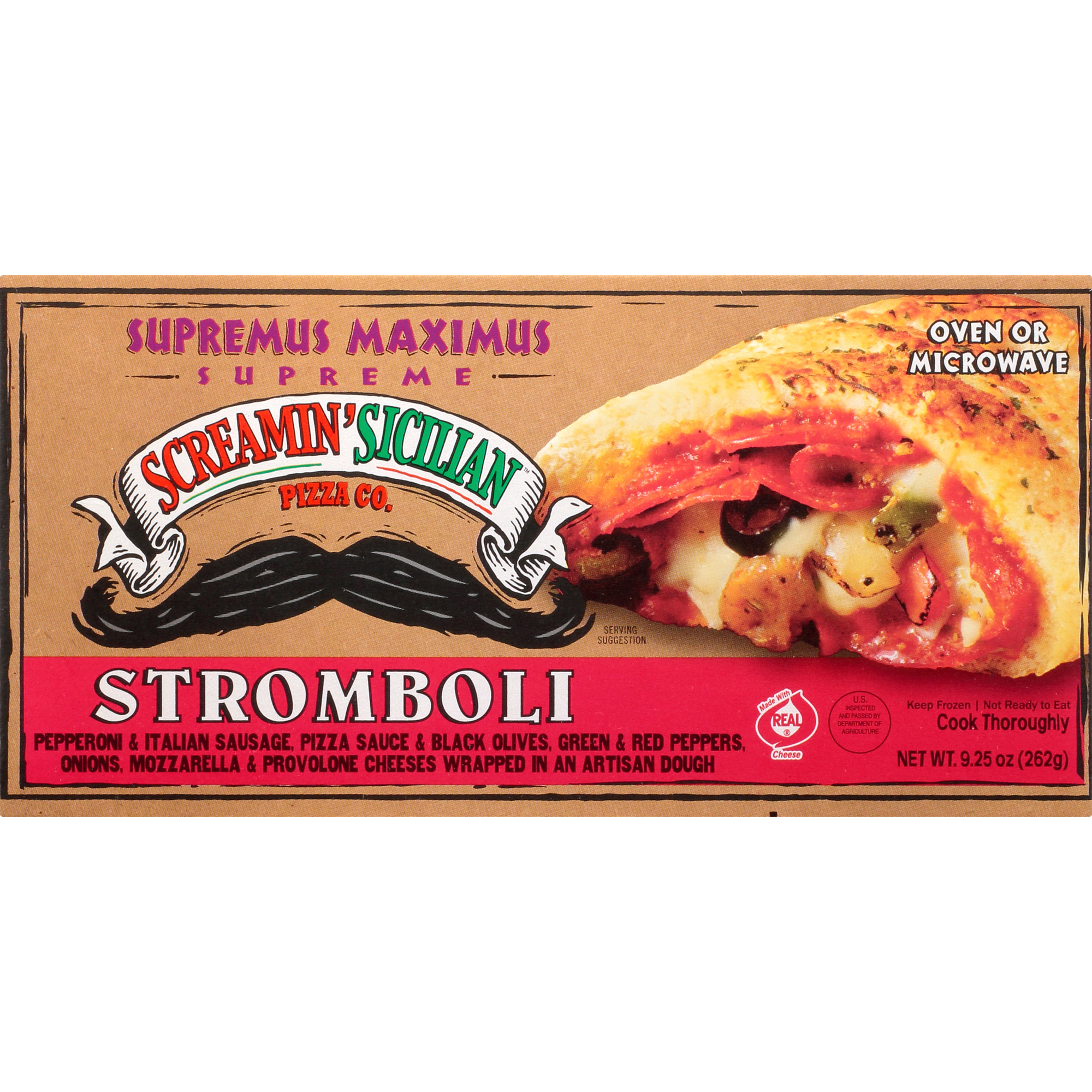 Screamin' Sicilian Supremus Maximus Stromboli (Supreme) 12 units per case 9.3 oz