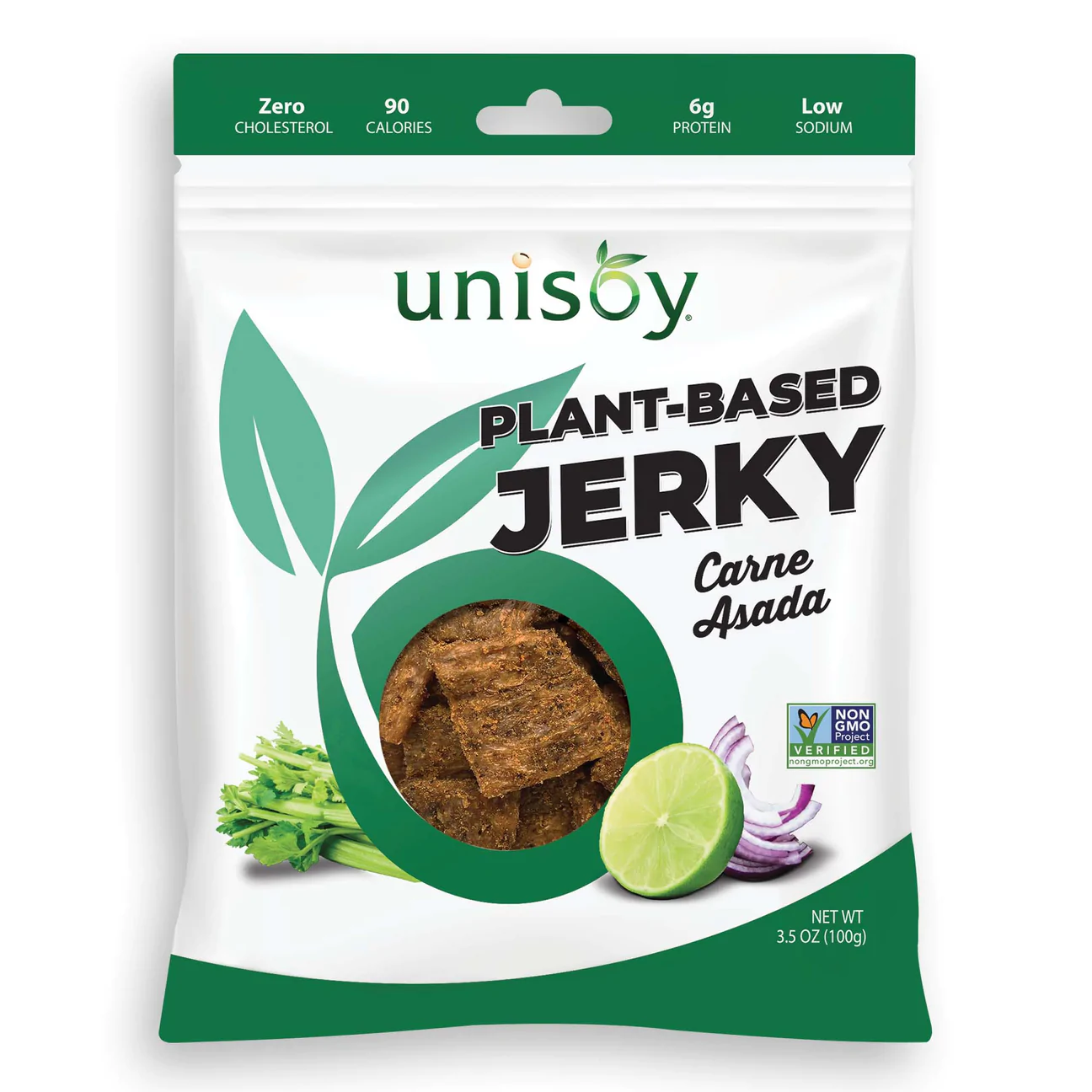 Unisoy Plant-based Jerky - Carne Asada 2 innerpacks per case 3.5 oz
