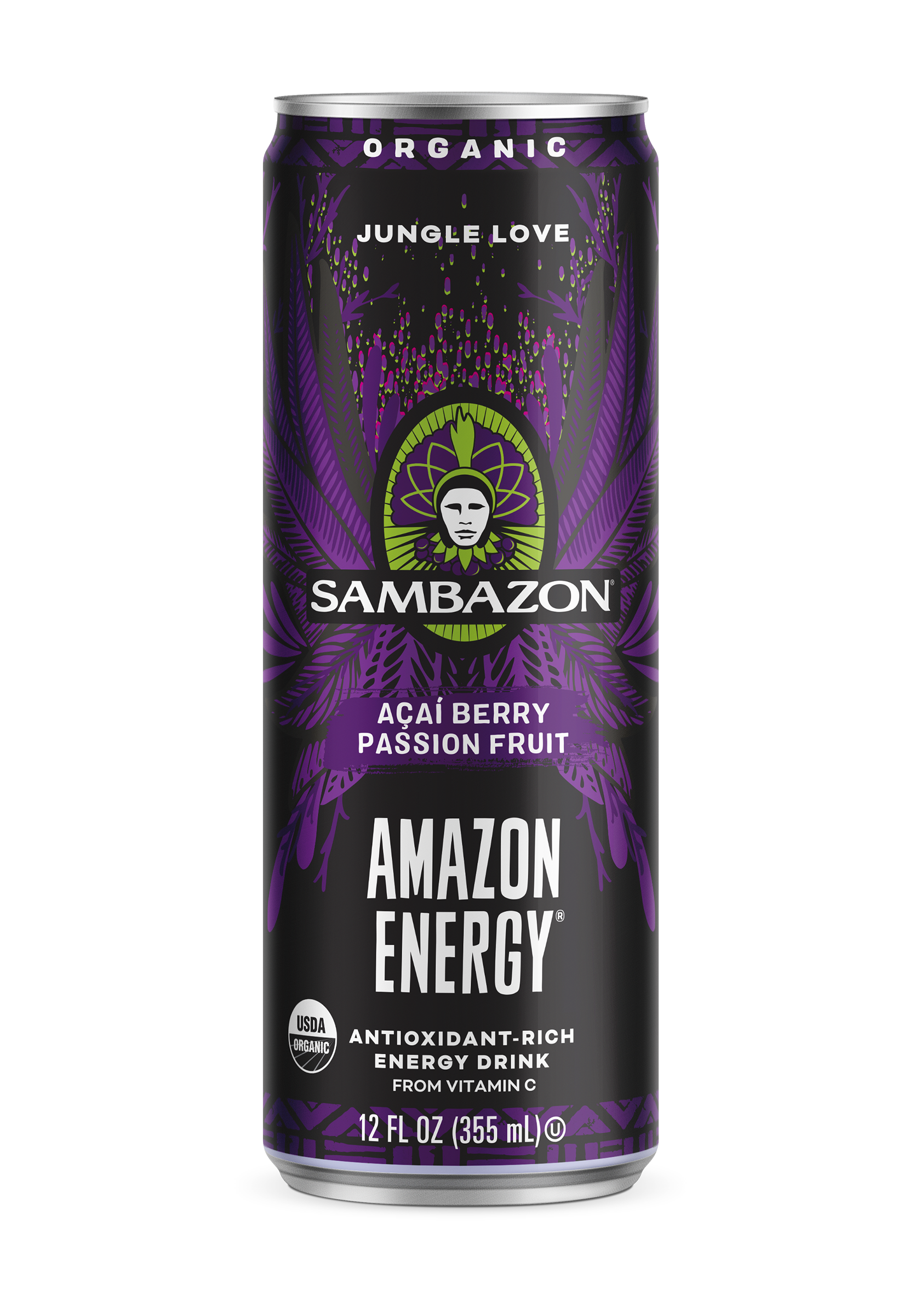 Sambazon Jungle Love Energy - 12pk 12 units per case 12.0 oz