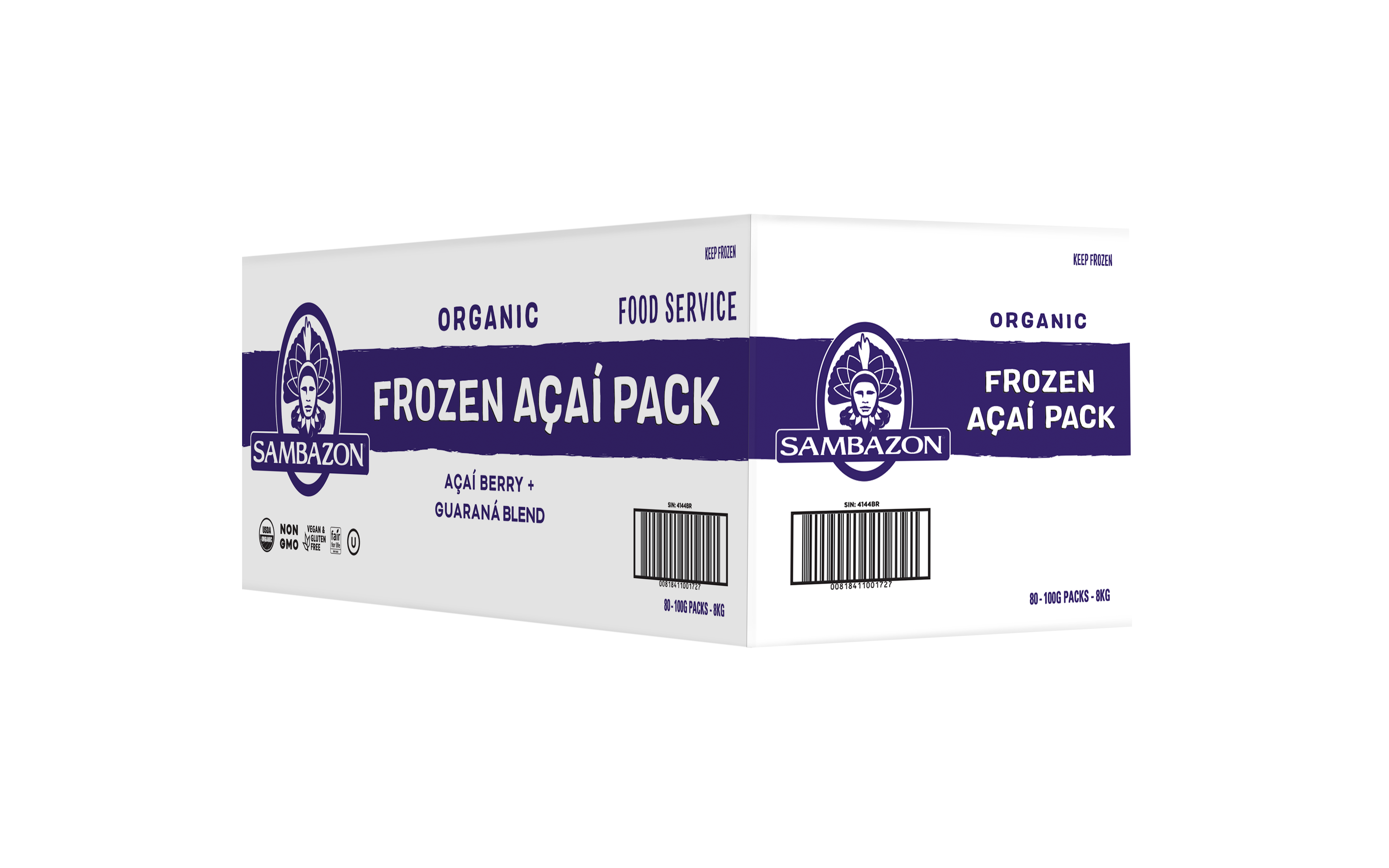 Sambazon Original Acai Packs (Food Service) 80 units per case 3.6 oz