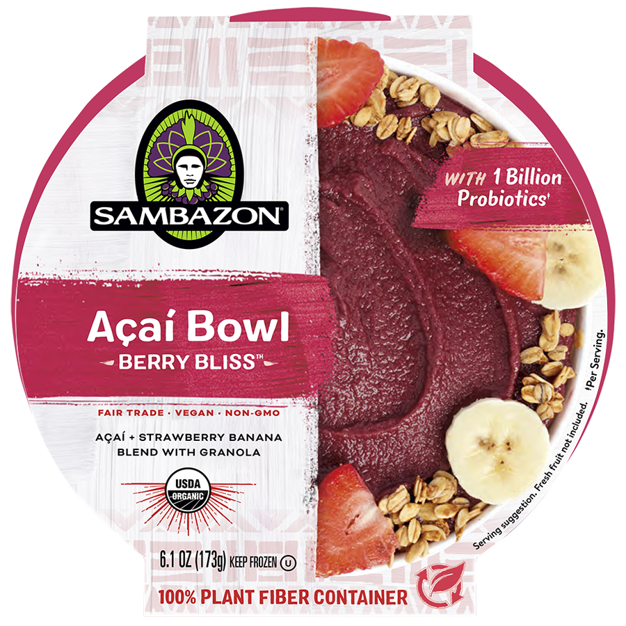 Sambazon Berry Bliss Acai Bowl 8 units per case 6.1 oz