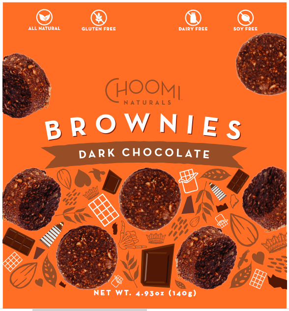Choomi Cookies Brownies Dark Chocolate 6 units per case 4.9 oz