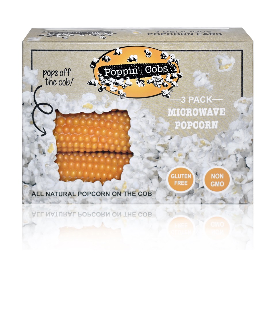 Poppin’ Cobs Popcorn 3 Pack 18 units per case 14.3 oz