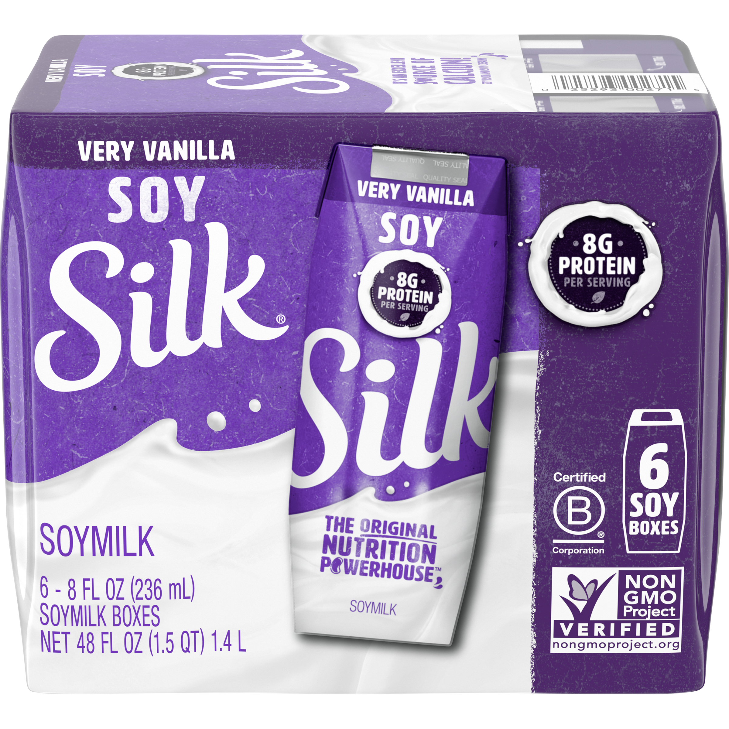 Silk Shelf-Stable Very Vanilla Soy Milk 3 units per case 8.0 fl