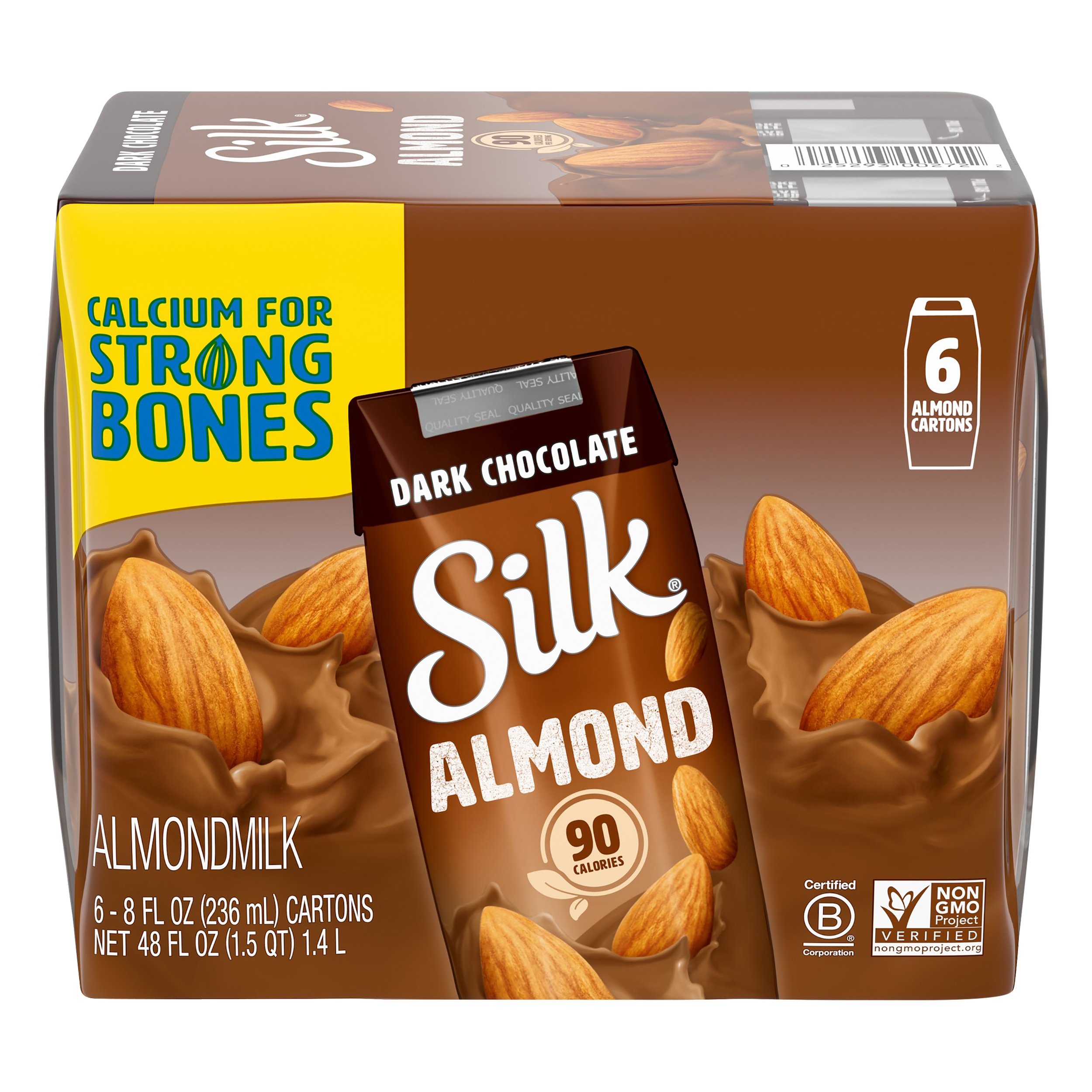 Silk Shelf-Stable Dark Chocolate Almond Milk 3 units per case 8.0 fl